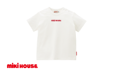 ミキハウス 丸ロゴ半袖Tシャツ 白－90cm （10-5229-577） 【 ミキハウス mikihouse 子供服 子ども服 半袖 Tシャツ シャツ 柔らかい 丈夫 長持ち 綿100％ シンプル 普段使い ギフト お祝い プレゼント ベビー キッズ 国産 日本製 安心 安全 】