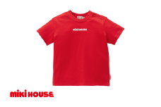 ミキハウス 丸ロゴ半袖Tシャツ 赤－120cm （10-5229-577） 【 ミキハウス mikihouse 子供服 子ども服 半袖 Tシャツ シャツ 柔らかい 丈夫 長持ち 綿100％ シンプル 普段使い ギフト お祝い プレゼント ベビー キッズ 国産 日本製 安心 安全 】