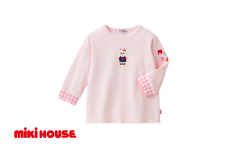ミキハウス うさこ長袖Tシャツ ピンク－100cm （10-5247-490） 【 ミキハウス mikihouse 子供服 子ども服 長袖 Tシャツ 赤 ピンク 上品 柔らかい 丈夫 長持ち 綿100％ シンプル 普段使い ギフト お祝い プレゼント ベビー キッズ 国産 日本製 安心 安全 】