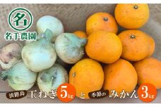 名手農園の淡路島特産季節の農園セット【淡路島産玉ねぎと季節のみかん】