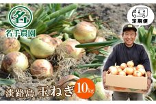 【定期便】名手農園の淡路島特産玉ねぎ10kgの12ヶ月コース　たまねぎ 野菜