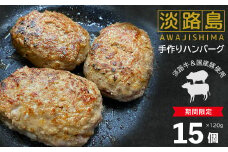【期間限定】淡路島手作りハンバーグ１５個