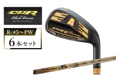 ワークスゴルフ CBRブラックプレミアアイアン 6本セット プレミア飛匠・極 （R/#5～PW）