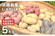 淡路島産じゃがいもセット 5kg【栽培期間中、無農薬栽培】