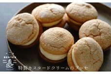 弁天堂 特製カスタードクリームのブッセ 約40g×6個