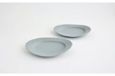 【Awabi ware】 オーバル皿S ペアセット （青マット×２） 《決済から3ヶ月前後で発送》