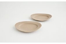 【Awabi ware】 オーバル皿S ペアセット （ベージュ×２） 《決済から3ヶ月前後で発送》