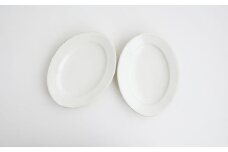【Awabi ware】 オーバル皿M ペアセット （白磁×２） 《決済から3ヶ月前後で発送》