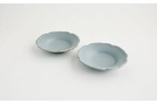 【Awabi ware】輪花皿S ペアセット（青マット×２） 《決済から3ヶ月前後で発送》