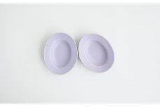 【Awabi ware】 楕円小皿 ペアセット （パープル×２） 《決済から3ヶ月前後で発送》