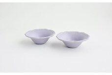 【Awabi ware】輪花小鉢 ペアセット（パープル×２） 《決済から3ヶ月前後で発送》