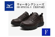 AO20　ミズノウォーキングシューズ【ブラウンF】OD SPECIAL 3　 (mizuno オーダーシューズ レザー 天然皮革 Wgrip搭載 リニューアル 散歩 オーダーメイド 手作り 日本製 本革 ウォーキング シューズ 幅広 負担軽減)