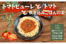 AP5 田中農園自慢のトマト1kgと缶詰とピューレーセット【 とまと トマト トマトソース 非常食 保存食 野菜 セット 新鮮 】