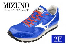 AO36　ミズノトレーニングシューズ　BUILT　TRAINER【スカイブルー×パールホワイト2E】
 　ミズノ　mizuno　日本製　厚底　トレーニング　シューズ　短距離　フィールド　陸上　ビルトトレーナー　スニーカー