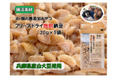O23　腸活素材　犬・猫の無添加おやつ　フリーズドライ 挽割納豆 【 いぬ イヌ 犬 ねこ ネコ 猫 おやつ 腸活 安全 安心 健康 無添加 フリーズ ドライ グルテンフリー たんぱく質 大豆 納豆 】