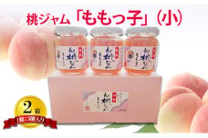 桃ジャム 「ももっ子」140g × 3個入り 2箱 [ 桃 もも モモ ジャム トースト 朝食 フルーツソース 果物　フルーツ　手作り ]