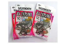 もりげん(MORIGEN)　釣針　超人アキアジ　NSブラック　4枚セット(10号・12号)[釣り 釣り針 アウトドア 海]
