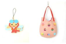 H-30 赤とんぼくんストラップ付　さをり織り製品（Cコース）