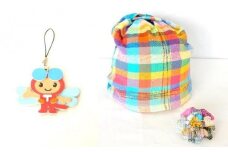 H-30 赤とんぼくんストラップ付　さをり織り製品（Dコース）