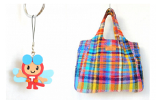 G-27 赤とんぼくんストラップ付　さをり織り製品（Bコース）