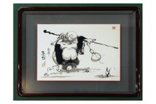 C-2 福々布袋圖(堂野夢酔／肉筆額)