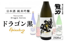 H-81　【播州姫路の酒蔵・龍力】日本酒 純米吟醸『ドラゴン 黒 Episode2 』1800ml 