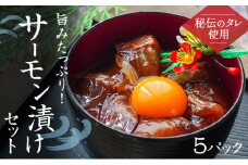 H-141　旨みたっぷり！サーモン漬けセット(5パック) 