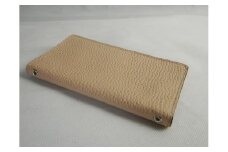 H-184　本革スマホカバー（手帳型Ｍサイズ）　アイボリー