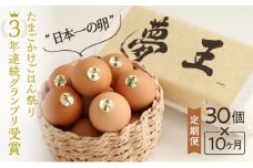 D-17 【10か月定期便】「夢王(30個）」たまごかけごはん祭り3年連続グランプリ受賞！ 