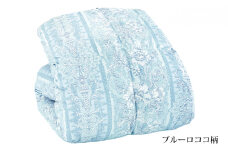 羽毛ふとん仕立て直し（ダブルサイズ）ブルーロココ柄