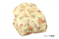 羽毛ふとん仕立て直し（ダブルサイズ）ピンク花柄