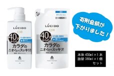 マンダム ルシード 薬用 デオドラント ボディウォッシュ (本体1個＋詰替用1個)MA-32 LUCIDO 男性化粧品