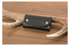 本革 キーケース 日本製 レザー 革製品 高級 Bliss ピット鞣し WH-08 ブラック