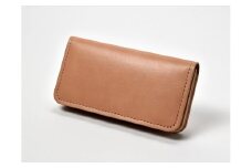 本革 手縫いウォレット日本製 レザー 革製品 高級 Bliss ピット鞣し WH-15 ナチュラル