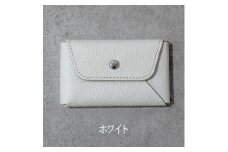 本革 カード 名刺入れ 日本製 レザー 革製品 カードケース Liete WH-21 ホワイト