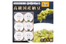 納豆 NATTO 高級国産納豆6種食べ比べセット 6個入り なっとう 丹波産 黒みつ パンダ豆 もち麦 枝豆 ピスタチオ 有機大豆