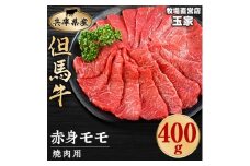 但馬牛　赤身　焼肉用　400g　兵庫県産【1131678】