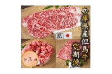 ＜毎月定期便＞兵庫県産但馬牛全3回【4009474】