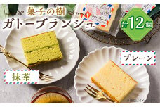 ガトーブランシュ　12個箱入り(プレーン6個・抹茶6個)【1488052】