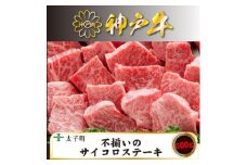 神戸牛　TSDS3　不揃いのサイコロステーキ　600g【1509927】