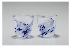 ペア三角グラス(青×水色)　川原有造作 | 兵庫県 上郡町 ガラス 硝子