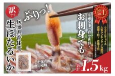 ランキング週別1位・月別2位獲得（2025.8月）【先行予約】【訳あり 生 ほたるいか ホタルイカ 小分け 便利 250g×6パック 1.5kg 香住産 冷凍】令和8年3月初旬から下旬にかけて順次発送開始予定 数量限定 大人気 ランキング ふるさと納税 おすすめ 国産 しゃぶしゃぶ 兵庫県はホタルイカ水揚げ日本一！ いか イカ 兵庫県 香美町 香住 1万円 日本海フーズ 07-02