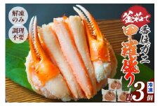 【釜茹で香住ガニ 甲羅盛り 200g×3個（甲羅重量除く）合計600g 冷凍】 カニの本場 香住 香住ガニ 香住がに 香住かに ほぐし身 かに身 カニ 蟹 カニ爪 蟹甲羅盛り 香美町 カニ 香住蟹 かすみがに ベニズワイガニ ボイル 足 爪 身 脚 グルメ 贈り物 贈答 お取り寄せ プレゼント 特産品 おつまみ 肴 海鮮 国産 兵庫県 香美町 日本海フーズ KRM 20000円 07-33