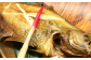 大ぶりのカレイは甘塩の塩加減となっており、焼きたてに淡口醤油をひとかけすると、香りよく食せます。