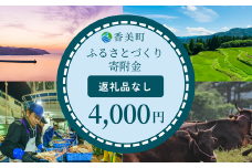 【返礼品なし】兵庫県香美町 ふるさとづくり寄附金（4,000円分）4000 4000円 四千円 以下 25-36
