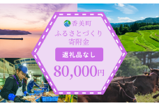 【返礼品なし】兵庫県香美町 ふるさとづくり寄附金（80,000円分）80000 80000円 八万円 25-50