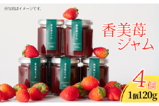 【香美苺ジャム 120g×4個】夏イチゴの最高級品種「ペチカほのか」を使用 苺 いちご ヨーグルトソース トッピングソース 朝食 兵庫県 香美町 村岡 スカイバレイ スキー場 ユースランド 13000円 18-05　