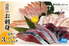【山陰のお刺身用魚3点セット生サバ のどぐろ ハタハタ（冷凍）】刺身盛が解凍して切るだけで簡単に！ 入金確認後順次発送 ノドグロ 赤睦 はたはた 真サバ さば 3Dフリーザー凍結 さしみ おさしみ 手巻き寿司 刺身新鮮 お刺身 セット 寿司ネタ お寿司 お魚 刺身盛り合わせ  盛り合わせ 産地直送 鮮度抜群 大人気 ふるさと納税 香美町 香住  山米鮮魚 27000円 74-01