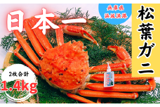 松葉ガニの本場より プロ茹で松葉ガニ(冷凍)　約700g×2枚