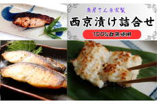 山陰の地魚100%使用　上魚厳選　魚屋の自家製西京漬け(ノドグロ、寒ブリ、イサキ)兵庫県新温泉町